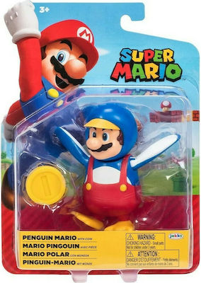 Jakks Pacific Παιχνίδι Μινιατούρα Super Mario Penguin Mario για 3+ Ετών 10εκ.