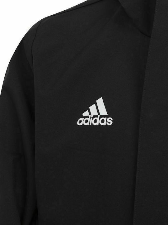 Kids' Sports Jacket Short with Hood Black Entrada