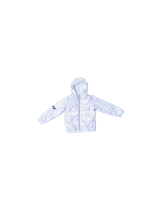 Joyce Kids Sports Jacket Short Windproof with Hood Lilac