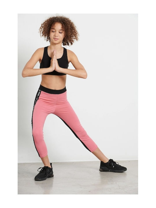 Kids Legging Sports Cropped Pink Rockit