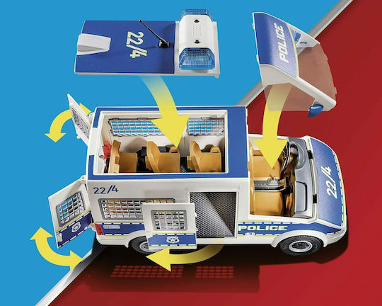 Playmobil Stadt Aktion Polizeibus für 4-10 Jahre