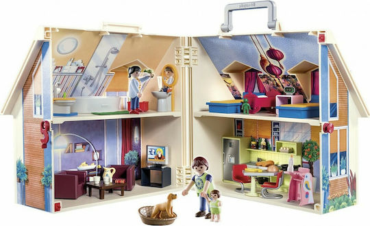 Playmobil Куфарче Къща за кукли Модерна къща за кукли за 4-10 години
