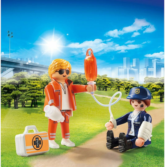Playmobil Двойна опаковка Спасител и Полицай за 4-10 години