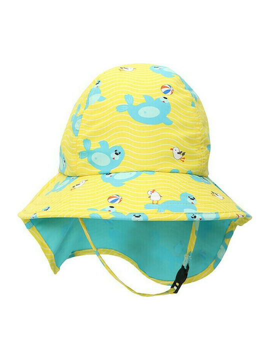 Zoocchini Kids' Hat Fabric Sunscreen Seal Yellow