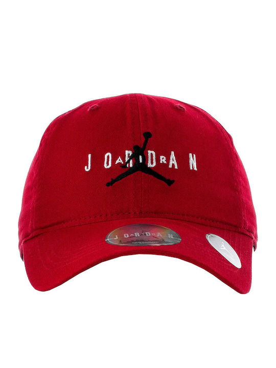 Jordan Kids' Hat Jockey Fabric Curve Brim Red