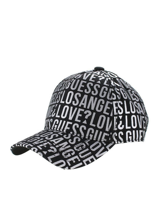 Guess Kids' Hat Jockey Fabric BASEBALL Black