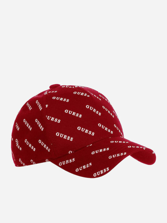 Guess Παιδικό Καπέλο Jockey Υφασμάτινο BASEBALL Κόκκινο