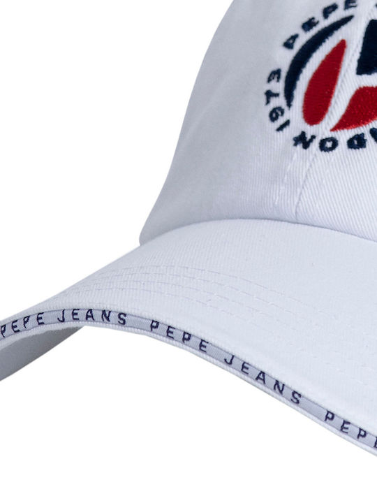 Pepe Jeans Παιδικό Καπέλο Jockey Υφασμάτινο Valentina Λευκό