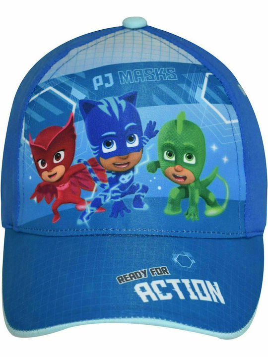 Stamion Kids' Hat Jockey Fabric PJ Masks Action Blue