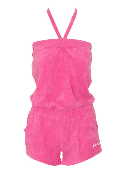 Women's Sleeveless One-piece Shorts Pink