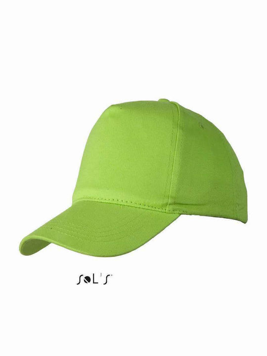 Sol's Kids' Hat Jockey Fabric Sunny Green
