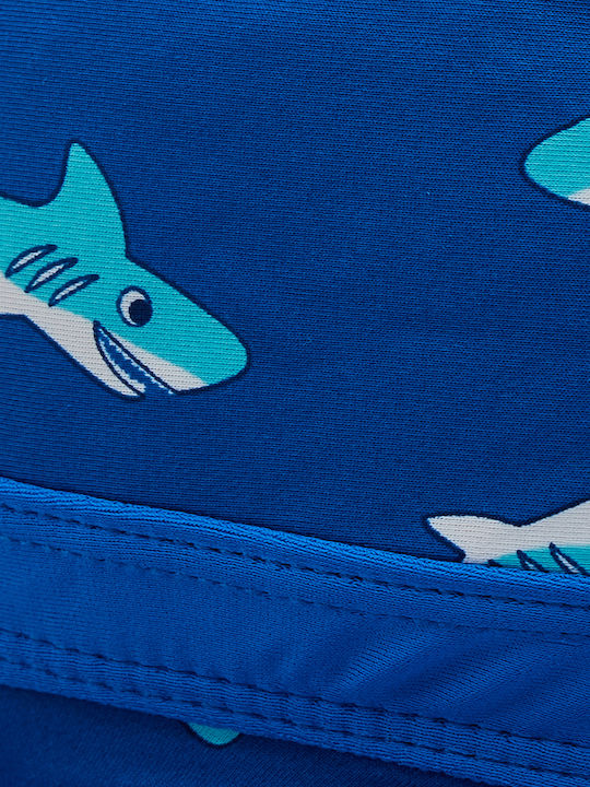 Playshoes Παιδικό Καπέλο Bucket Υφασμάτινο Αντηλιακό Sharks Μπλε