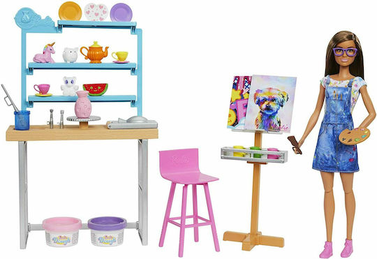 Barbie Painting Studio Doll Set for 3++ Years