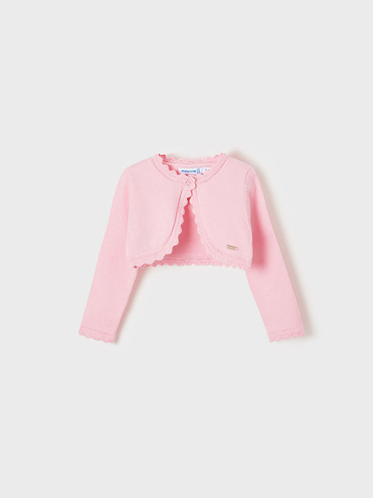 Mayoral Girls Bolero Jacket with Buttons Pink