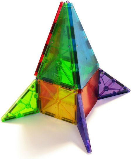 Magna-Tiles Magnetic Construction Toy Clear Colors for Children 3+ years+ Years