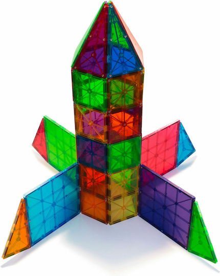 Magna-Tiles Magnetic Construction Toy Clear Colors for Children 3+ years+ Years
