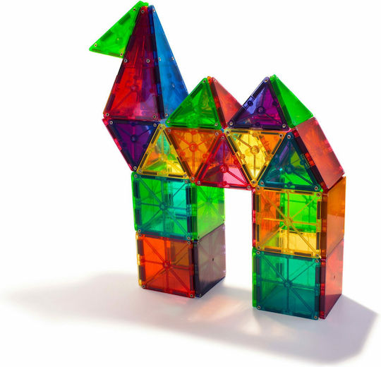 Magna-Tiles Magnetic Construction Toy Clear Colors for Children 3+ years+ Years