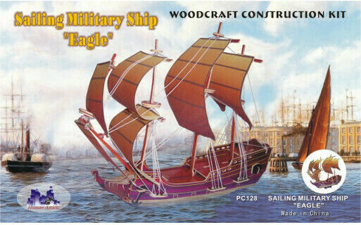 Anelixi Wooden Construction Toy Colorful Ship for Children 8+ years old+ Years