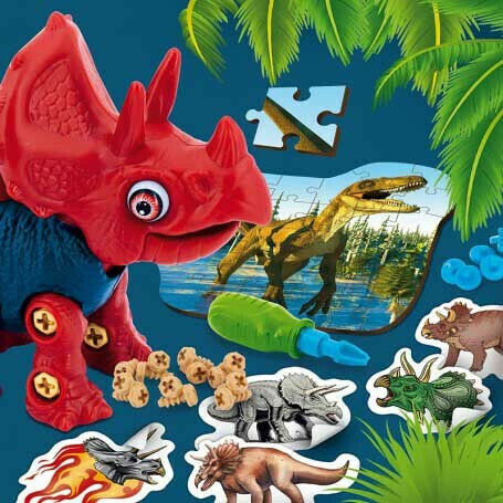 Lisciani Giochi Plastic Construction Toy Triceratops