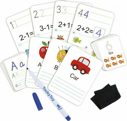 Tooky Toys Κάρτες, Αριθμοί & Γράμματα Αγγλικά Educational Game Knowledge for 3+ years Years Old