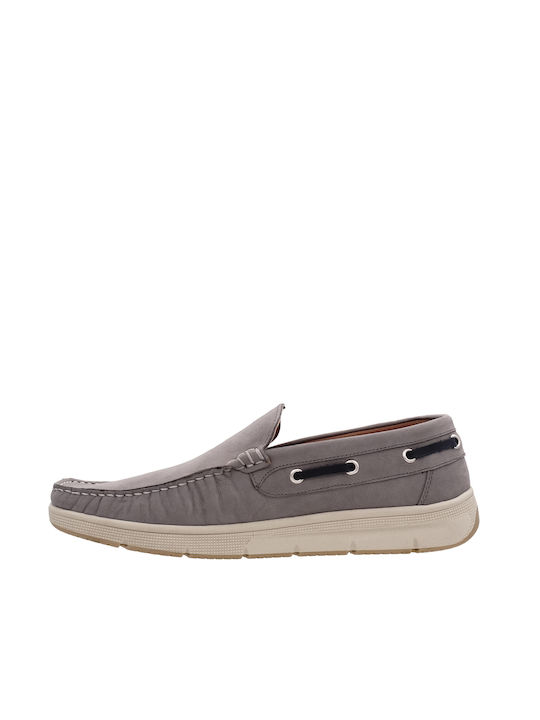 Commanchero Original Men's Leather Moccasins Gray