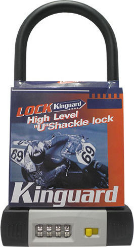 Kinguard 1027 Motorcycle Shackle Lock in Black