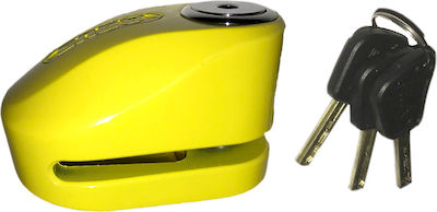 Abus 277A-Y Motorcycle Disc Brake Lock with Alarm & 10mm Pin in Yellow