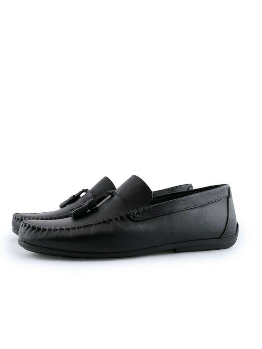 Phill Hagan Phill Hagan Men's Leather Moccasins Black