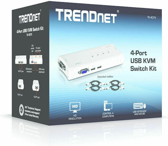 Trendnet TK-407K 4-Port USB Kit