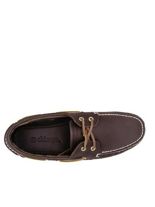 Chicago BOAT SHOE 870 BROWN/WHITE Chicago