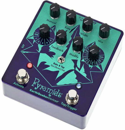 EarthQuaker Devices Pyramids Stereo Flanging Device Pedală EfectulFlanger Chitară electrică și Bas electric