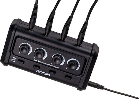 Zoom Zoom ZHA-4 Desktop Analog Headphone Amplifier 4 Channels with Mini Jack (3.5mm)