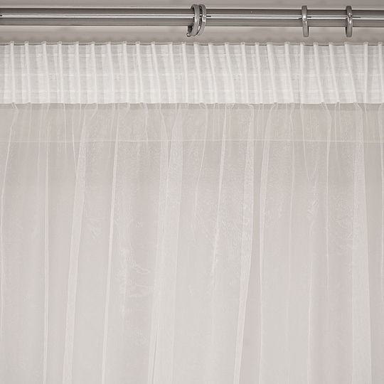 Lino Home Κουρτίνα με Τρέσα Resio White 280x300εκ.