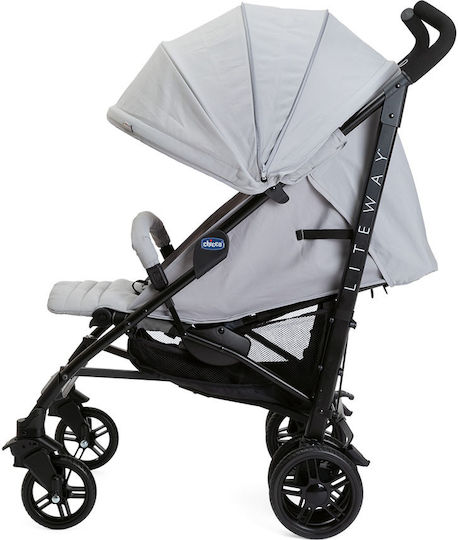 Chicco Lite Way 4 Complete Καρότσι Μπαστούνι Kατάλληλο για Nεογέννητο Γκρι 7.5kg