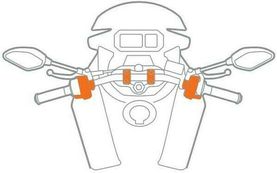 Lampa M6 Pro Titan Series Βάση Κινητού Μοτοσυκλέτας για το Τιμόνι για Θήκες Opti Case