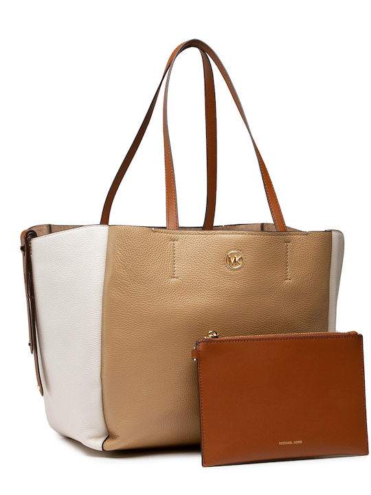 Freya Women's Leather Shopper Shoulder Bag Set Tabac Brown