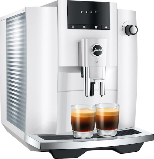 Jura E4 Automatic Espresso Machine 1450W Pressure 15bar with Grinder Piano White