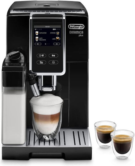 De'Longhi Dinamica Plus Automatic Espresso Machine 1450W Pressure 19bar for Cappuccino with Grinder Black