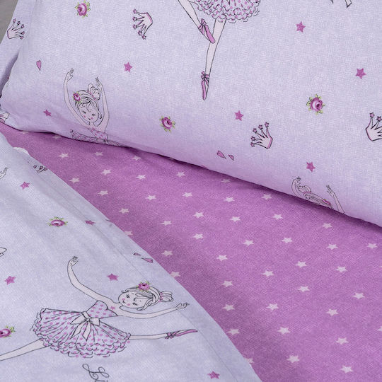 Beauty Home Kids Sheets Single Purple 170x240cm Beauty Home Kids Sheets Single Purple 170x240cm