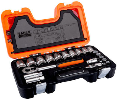 Bahco S240AF Set de chei tubulare și clichet 1\2" 24buc