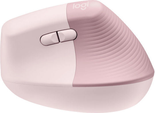 Logitech Lift Ασύρματο Εργονομικό Vertical Ποντίκι Ροζ