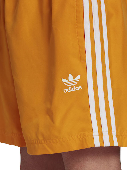 Adicolor Classics 3-Stripes Costume De Baie Bărbați Pantaloni Scurți Portocalii