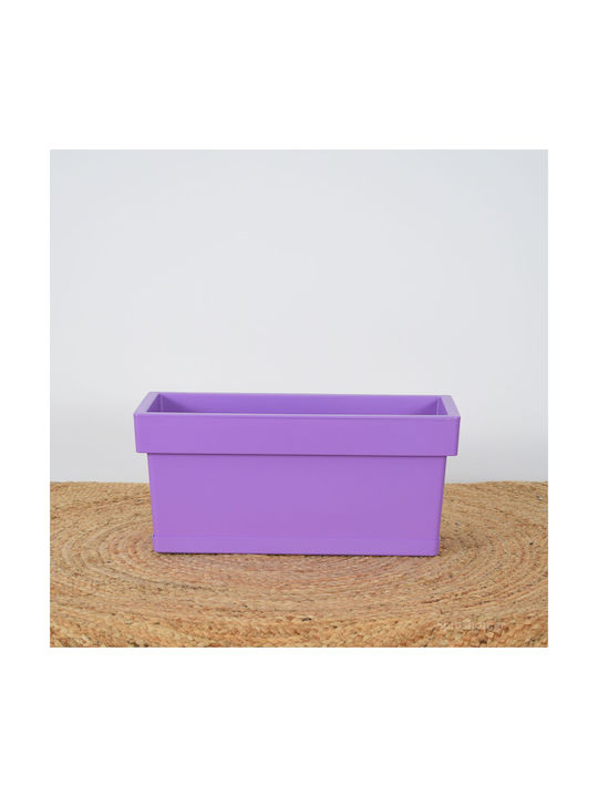 Viomes Linea 821 Planter Box 38x17cm in Purple Color