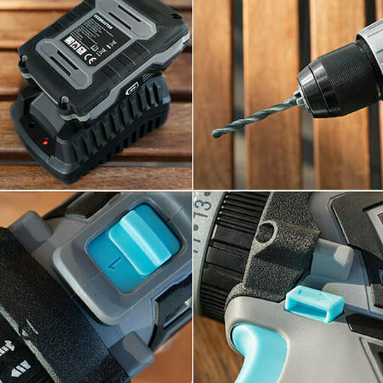 Cecotec CecoRaptor Perfect Impact Drill 2020 Ultra Percussive Drill Driver Battery Brushless 20V 1x2Ah