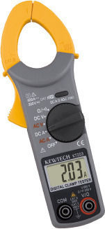 Αμπεροτσιμπίδα Digital 400A AC Kewtech KT203 mit Prüfleitungen