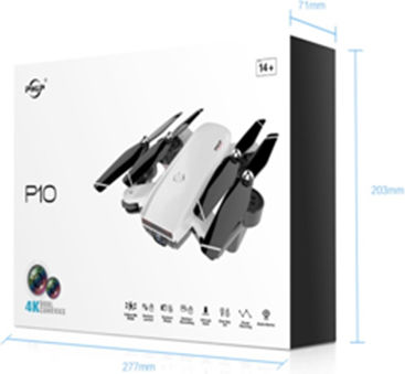 Phip P10 Dual Camera Дрон 2.4 GHz с 4K Камера и Контролер
