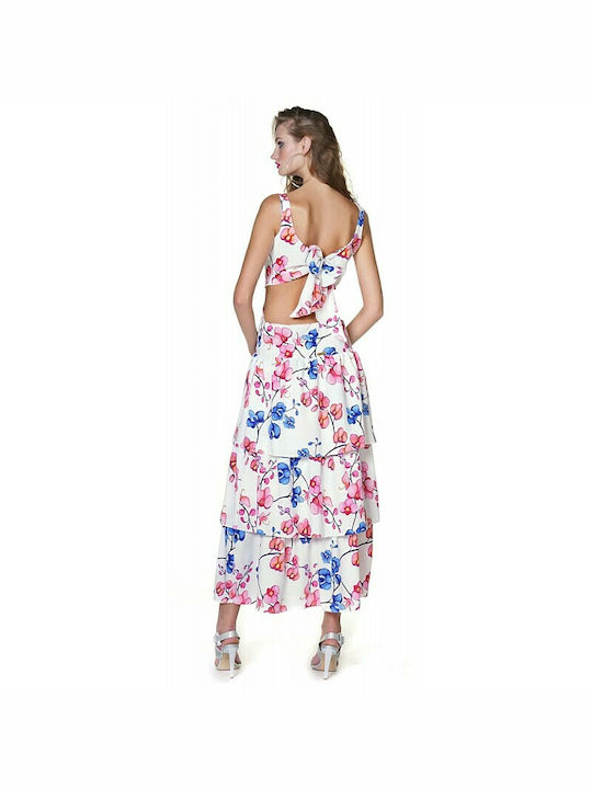 Kendall + Kylie Maxi Rochie pentru Nuntă / Botez Spate Deschis Floral