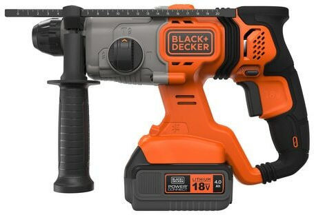 Black & Decker Impact Demolition Hammer Battery 18V 1x4Ah with Chuck SDS Plus BCD900M1K