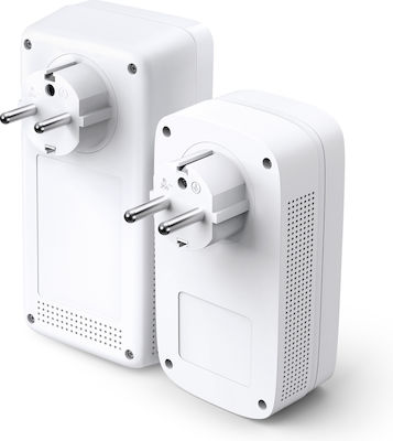 TP-LINK TL-WPA8630P KIT v2 Powerline Διπλό για Ασύρματη Σύνδεση Wi‑Fi 5 με Passthrough Πρίζα και 3 Θύρες Gigabit Ethernet