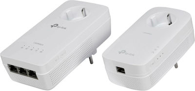 TP-LINK TL-WPA8630P KIT v2 Powerline Διπλό για Ασύρματη Σύνδεση Wi‑Fi 5 με Passthrough Πρίζα και 3 Θύρες Gigabit Ethernet
